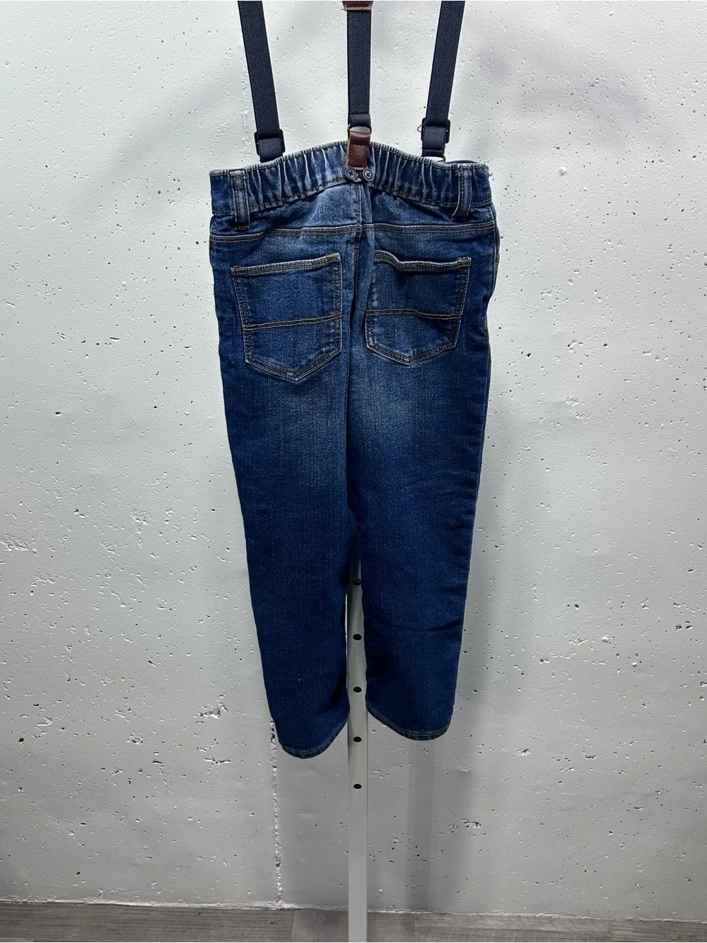 Oshkosh B'gosh Boys Denim Suspender Pants 5T